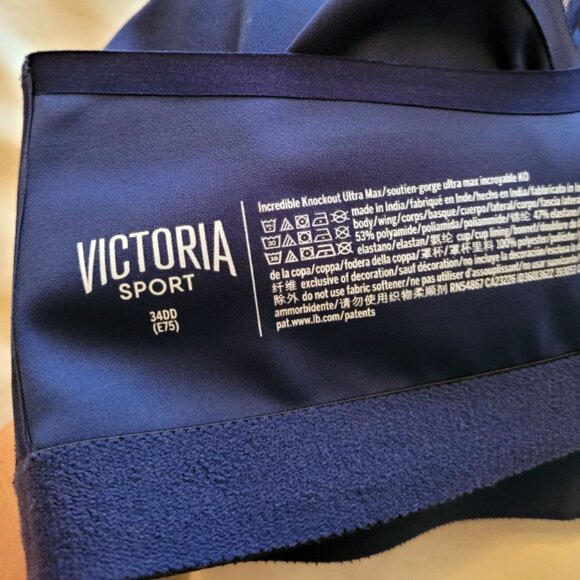 Navy Victoria Secret Sports Bra 34DD - Picture 4 of 4